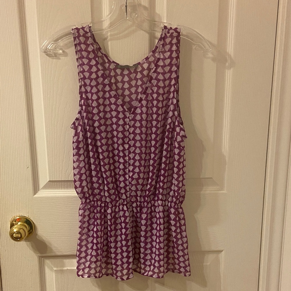 Smart Set Purple Patterned Tank Top